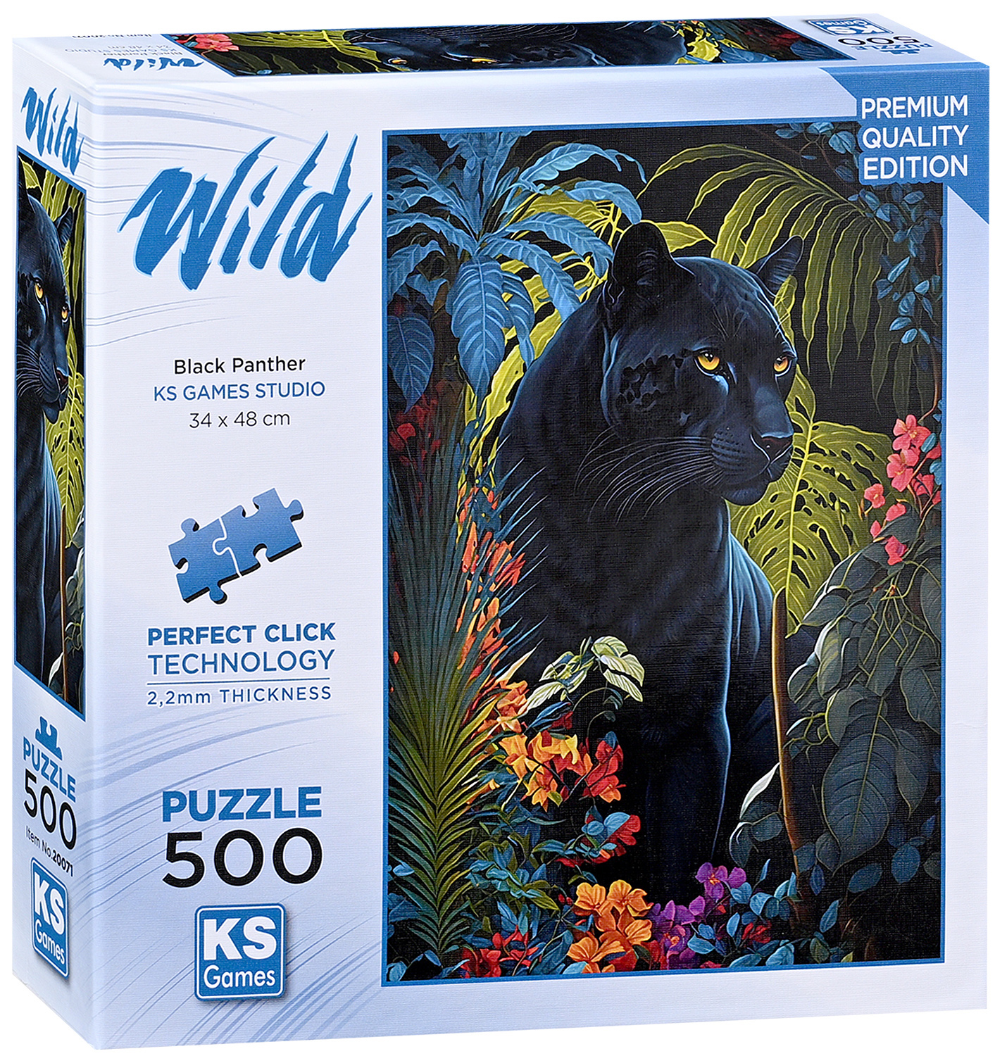 Puzzle KS Games din 500 piese - Pantera neagră în tropice