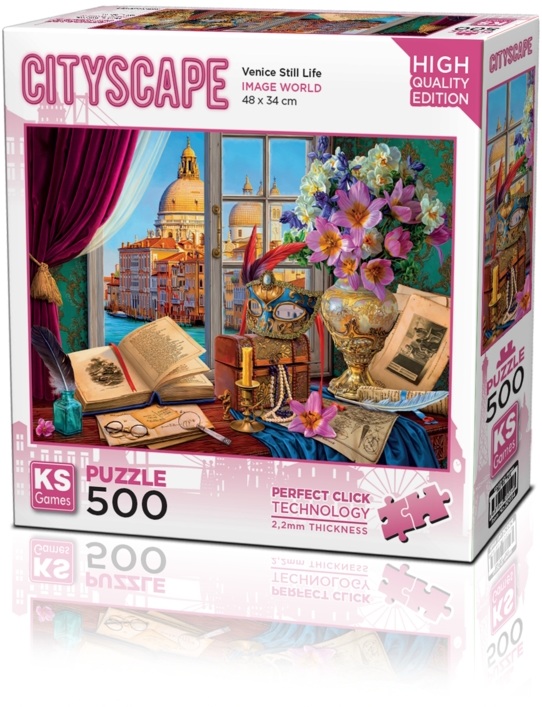 Puzzle KS Games din 500 piese - Natură statică venețiană