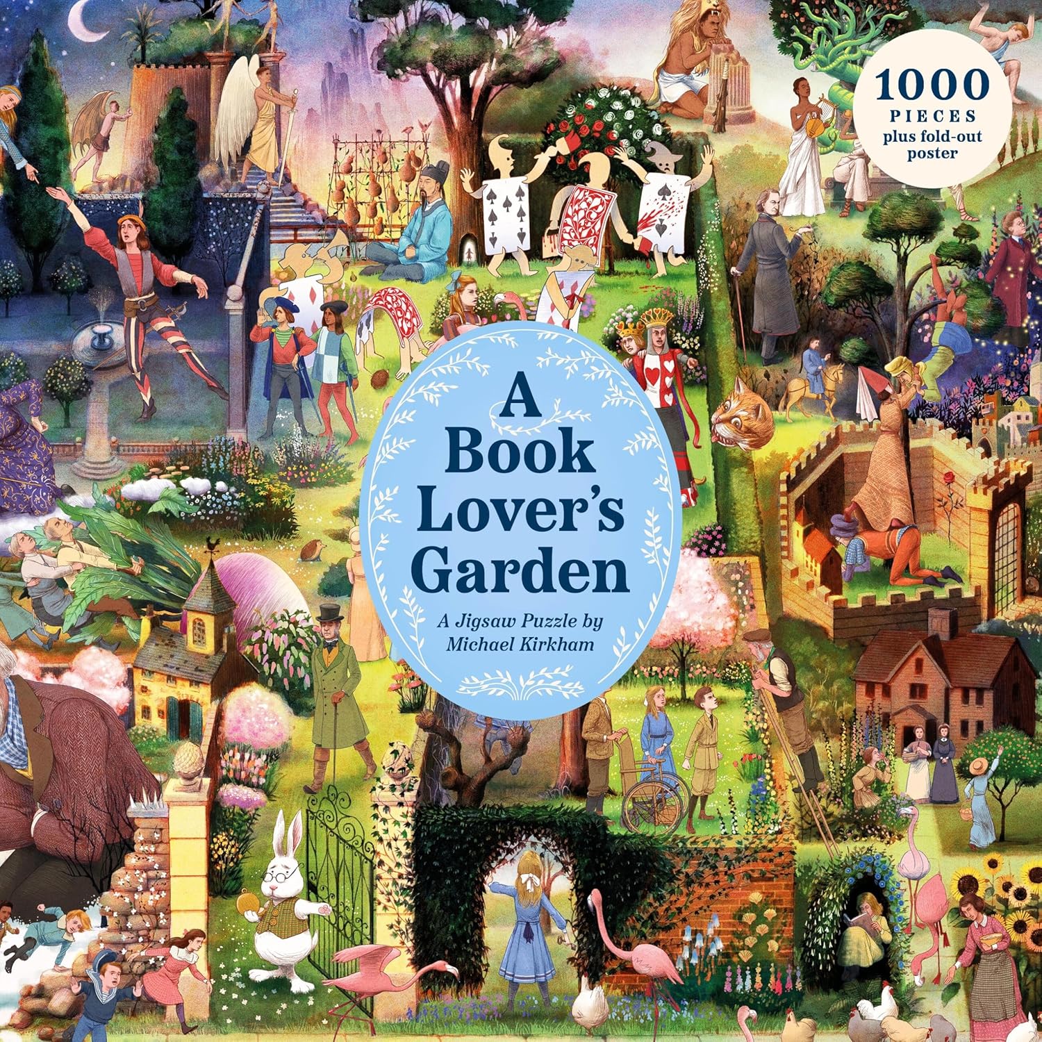 Puzzle Laurence King din 1000 de piese - Grădina iubitorului de cărți