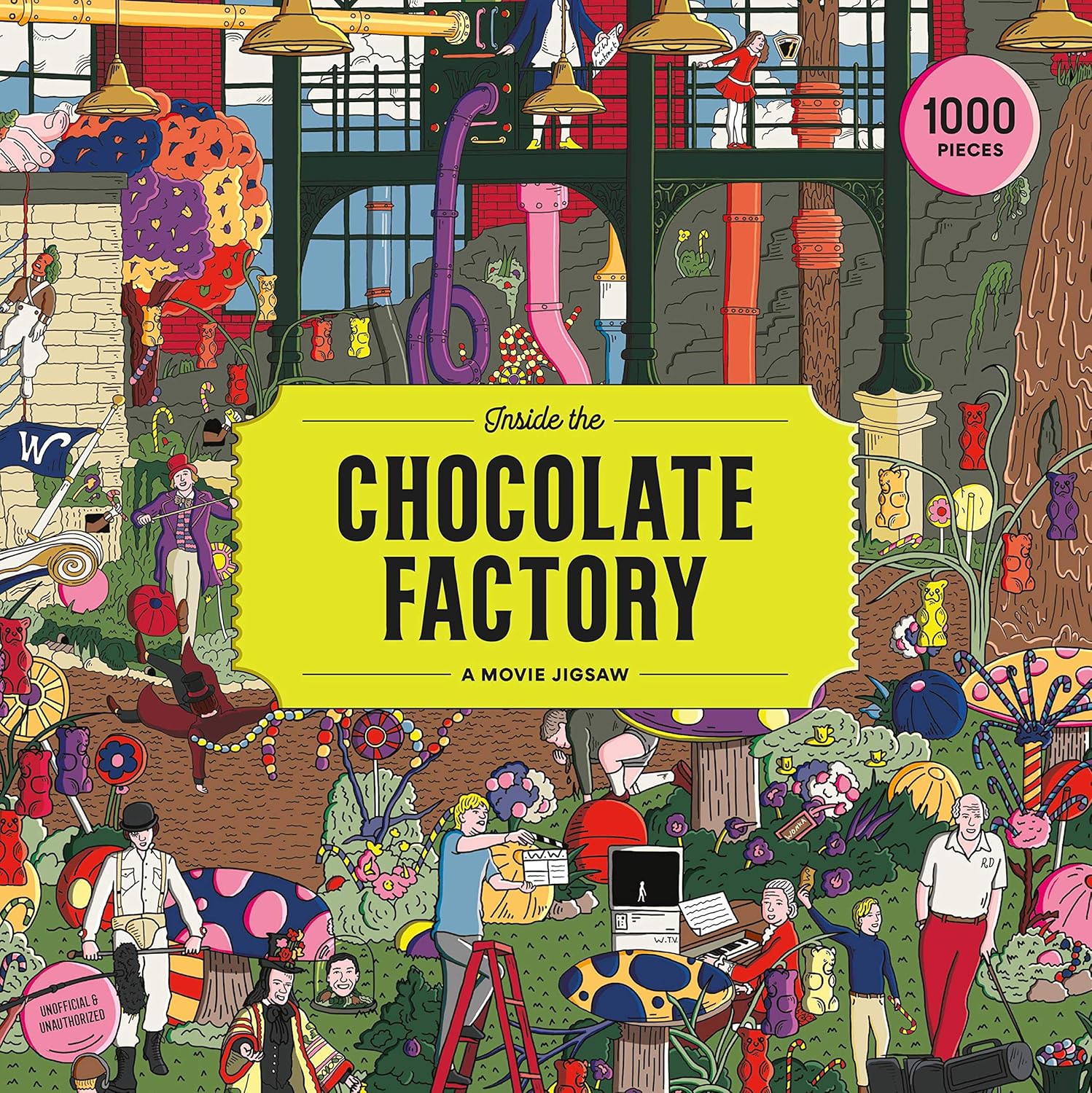 Puzzle Laurence King din 1000 piese -Fabrica de Ciocolată
