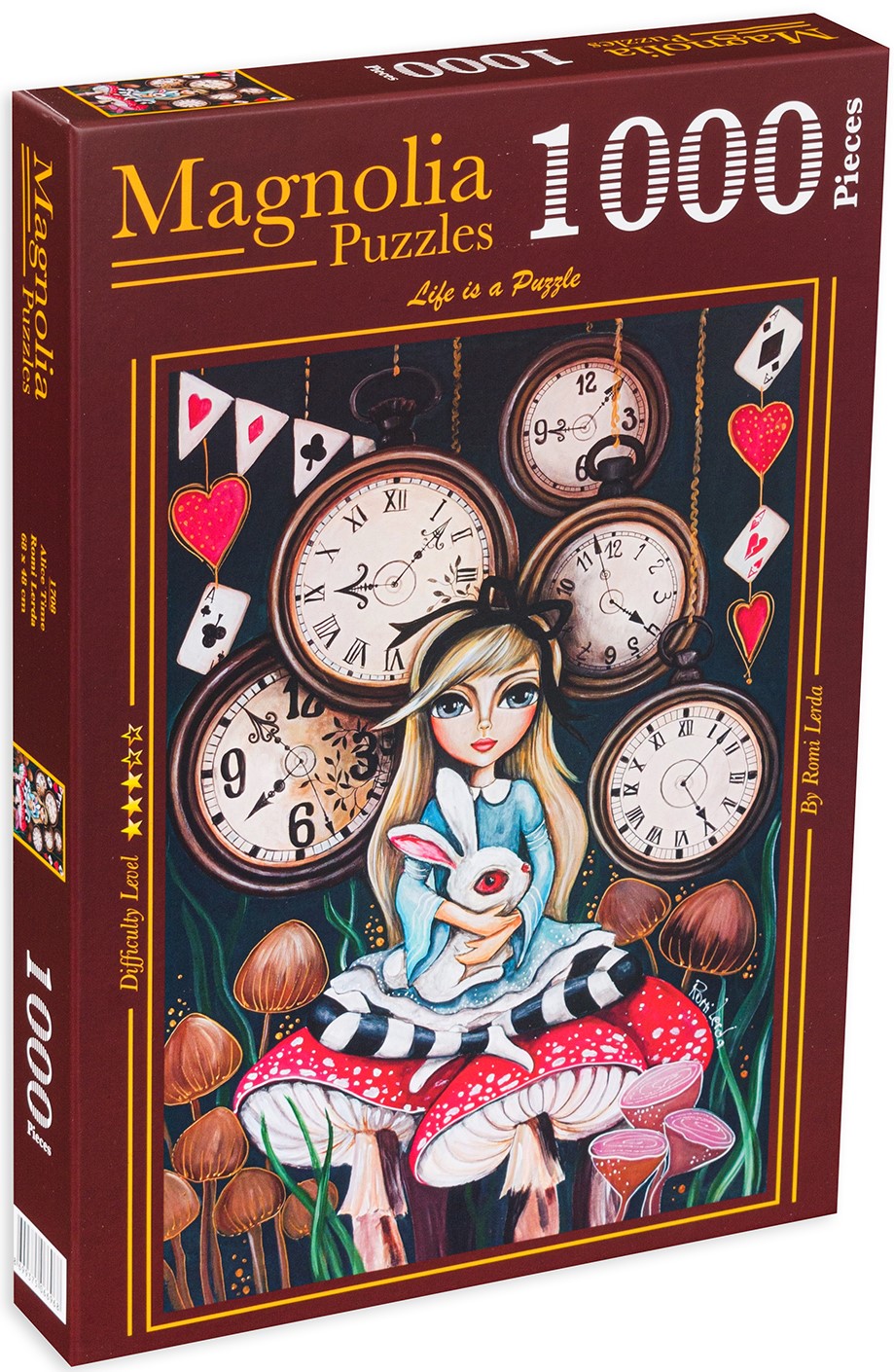 Puzzle Magnolia din 1000 de piese - Alice în Țara Minunilor