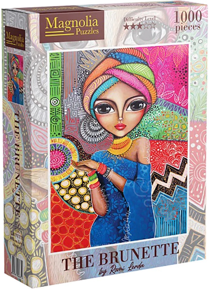 Puzzle Magnolia din 1000 piese - Bruneta