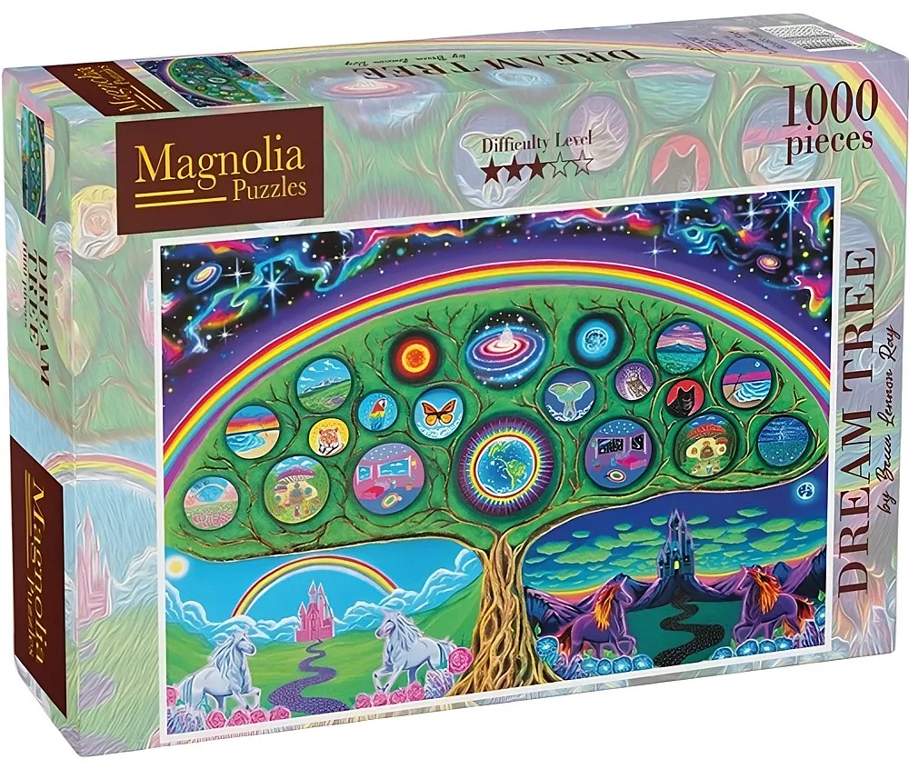 Puzzle Magnolia din 1000 piese - Copacul Viselor