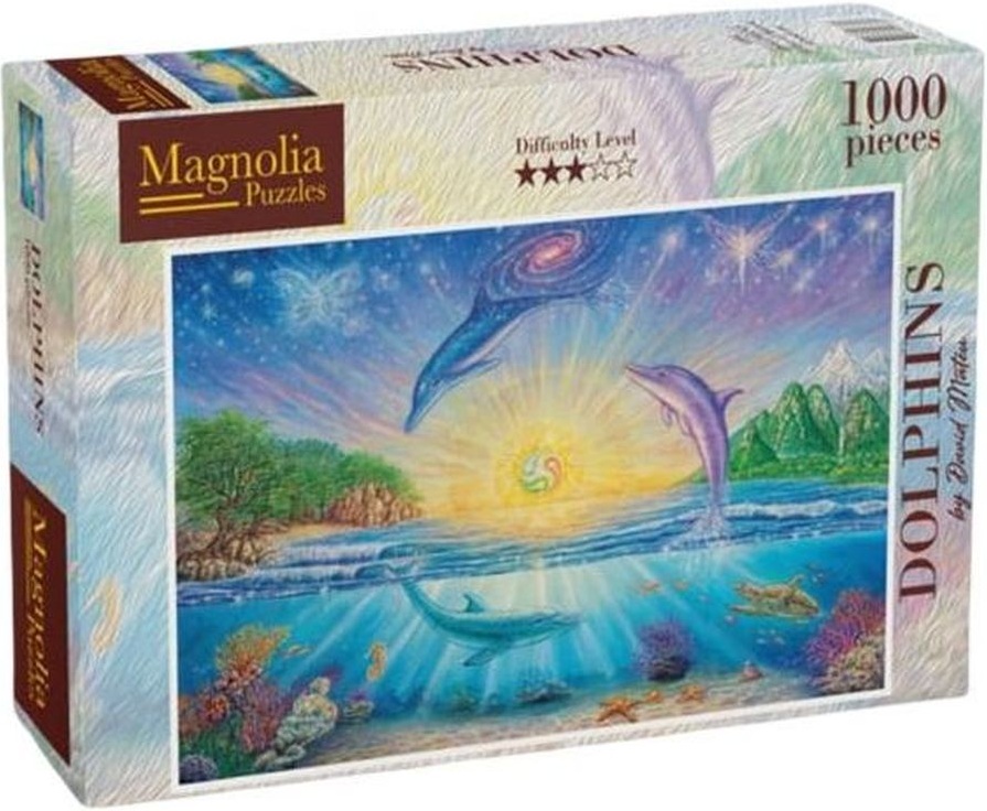 Puzzle Magnolia din 1000 piese - Delfinii