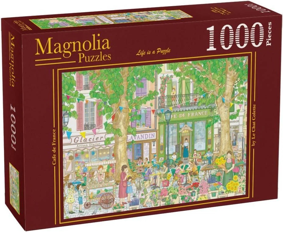 Puzzle Magnolia din 1000 piese - Cafenea franceză