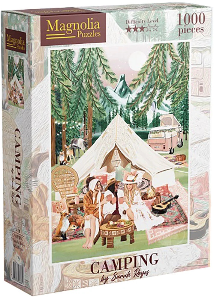 Puzzle Magnolia din 1000 piese - Camping
