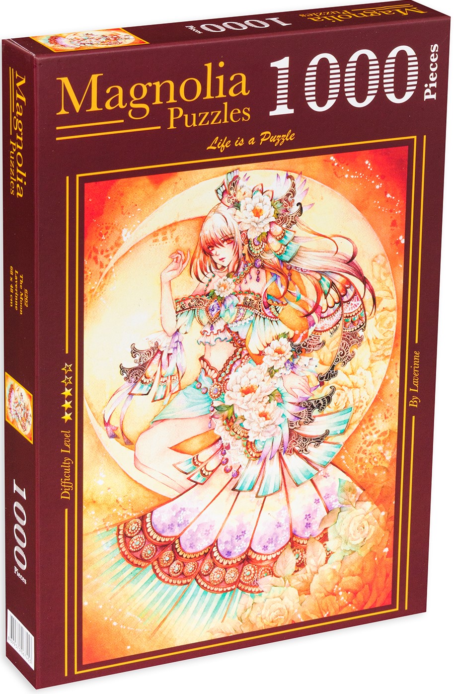 Puzzle Magnolia din 1000 de piese - Fata de lună