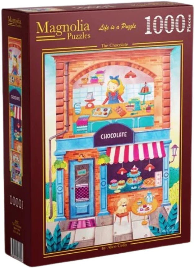 Puzzle Magnolia din 1000 piese - Magazinul de delicii de ciocolată
