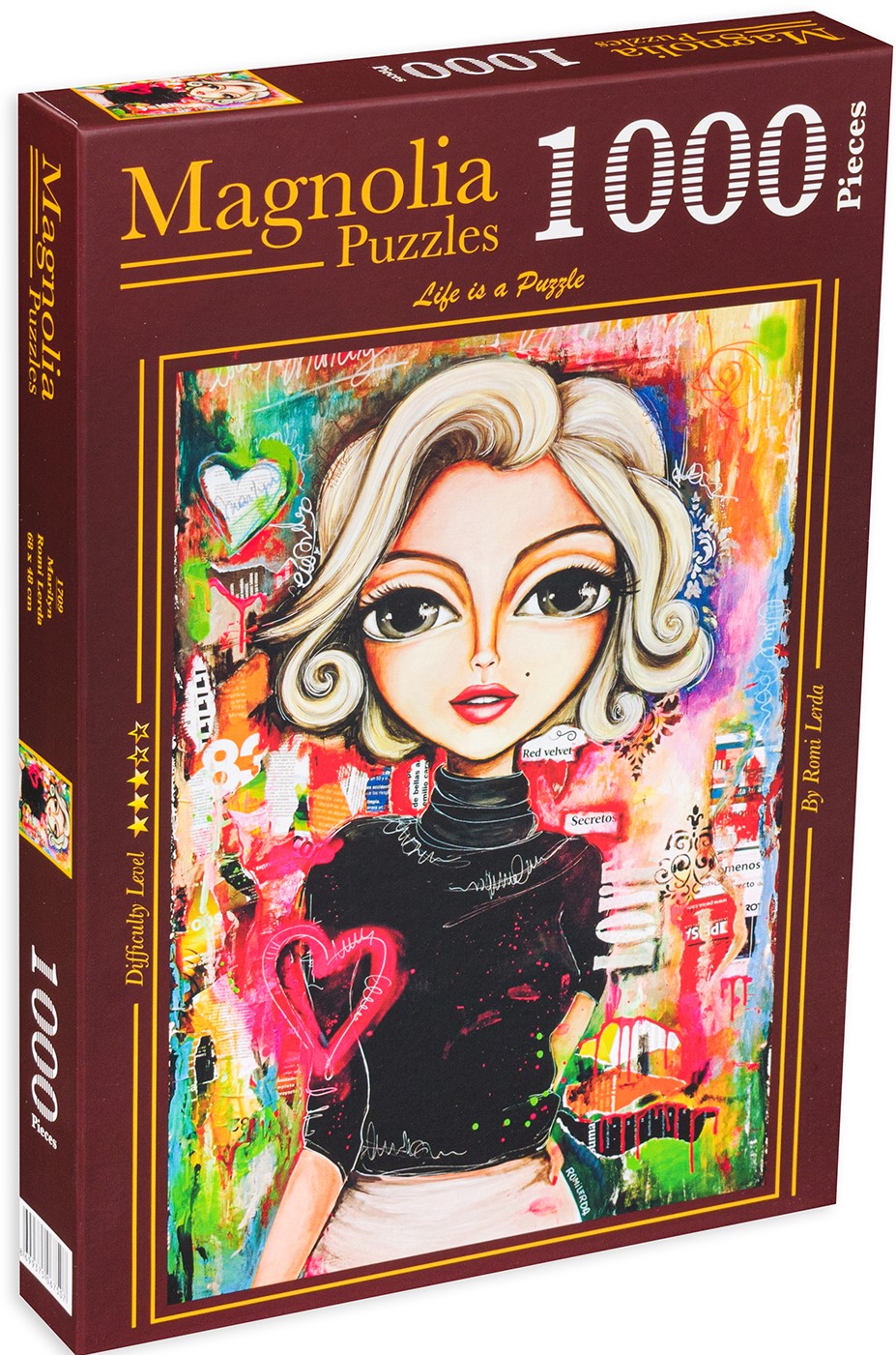 Puzzle Magnolia din 1000 de piese - Marilyn - Romi Lerda