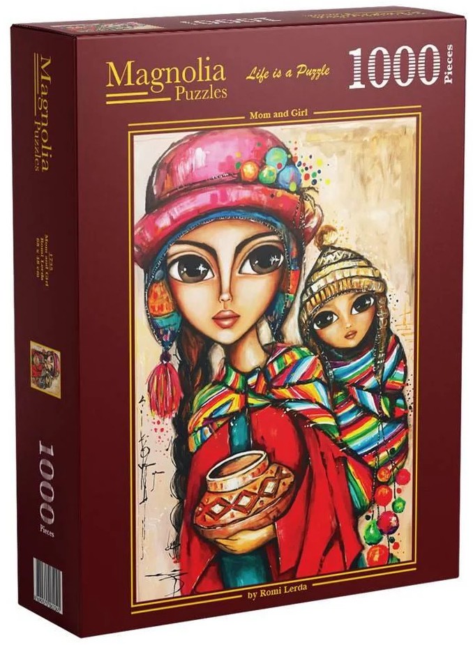Puzzle Magnolia din 1000 piese - Mamă și fiică