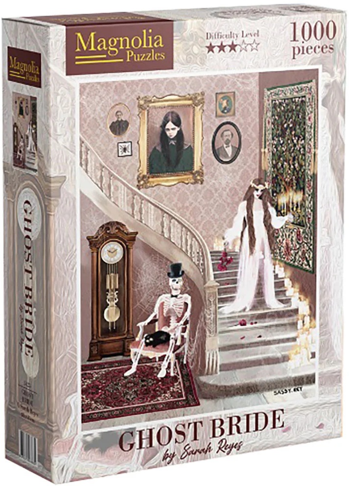 Puzzle Magnolia din 1000 piese - Mireasa fantomă