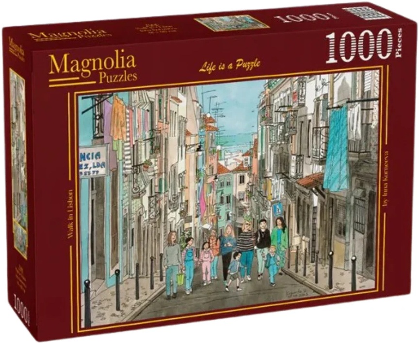 Puzzle Magnolia din 1000 piese - Tur în Lisabona