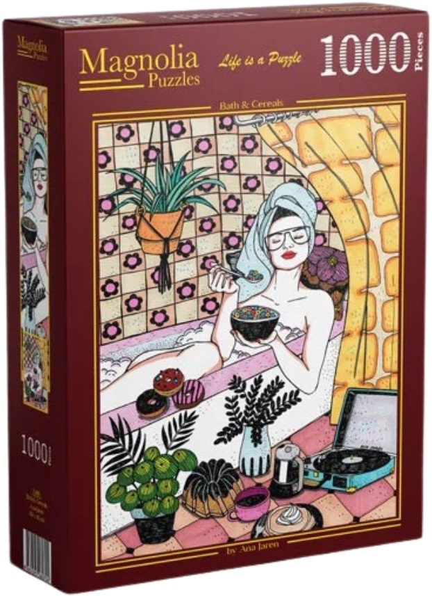 Puzzle Magnolia din 1000 piese - Relax în cadă