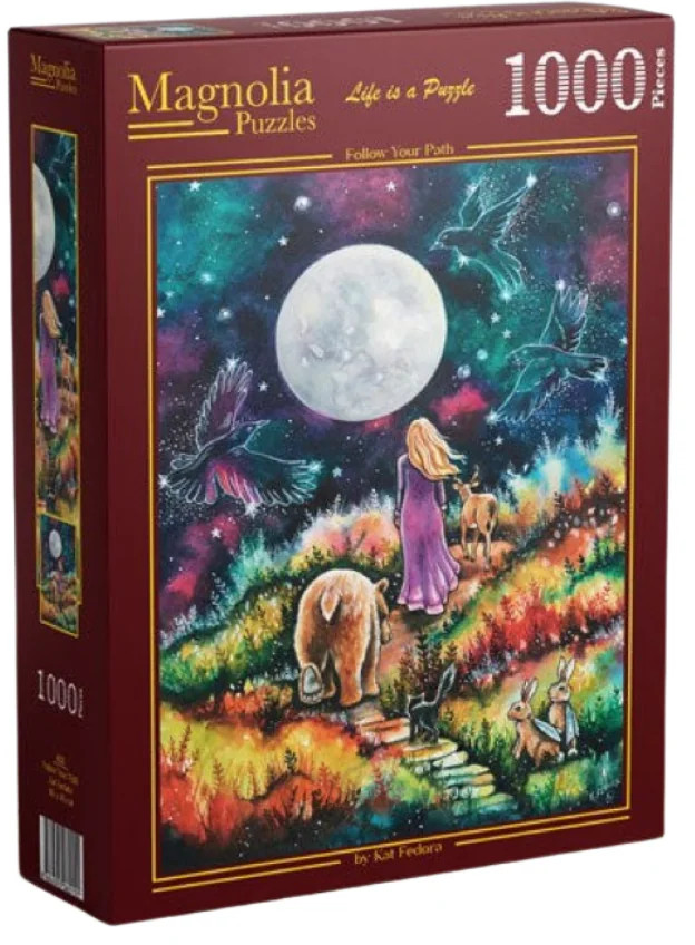 Puzzle Magnolia din 1000 piese - Urmează-ți calea