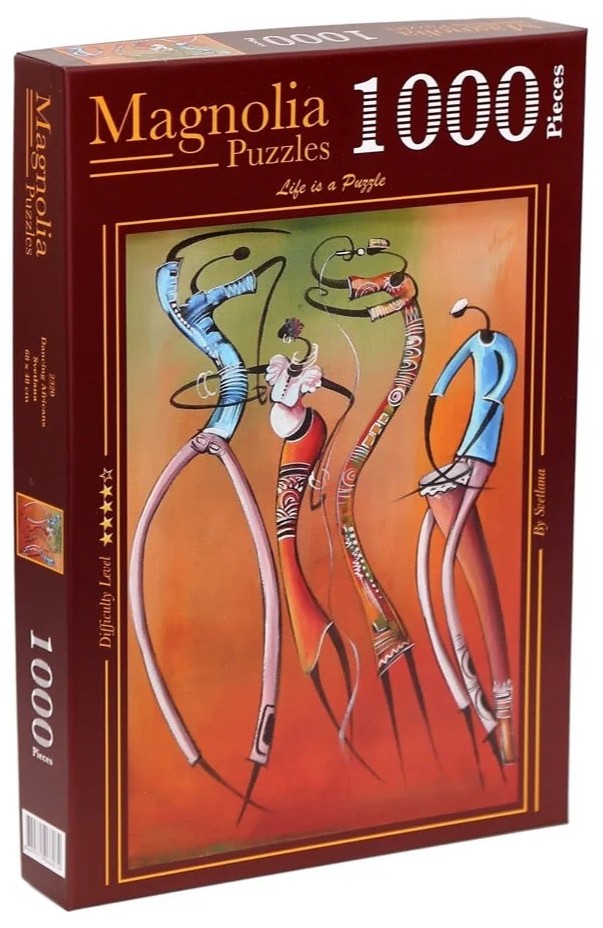 Puzzle Magnolia din 1000 piese - Africani dansatori