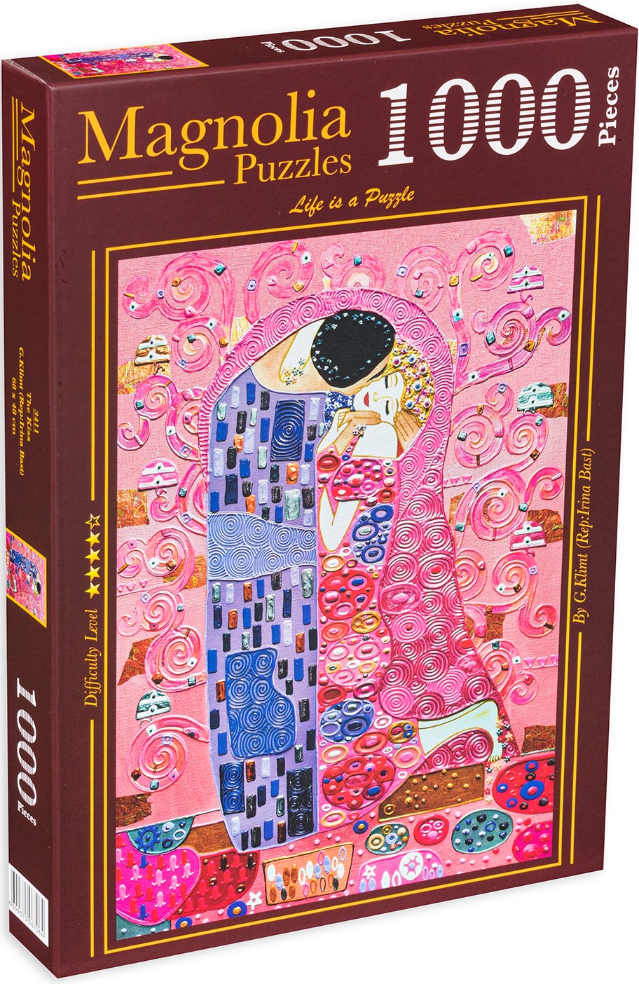 Puzzle Magnolia din 1000 de piese - Sărut în roz