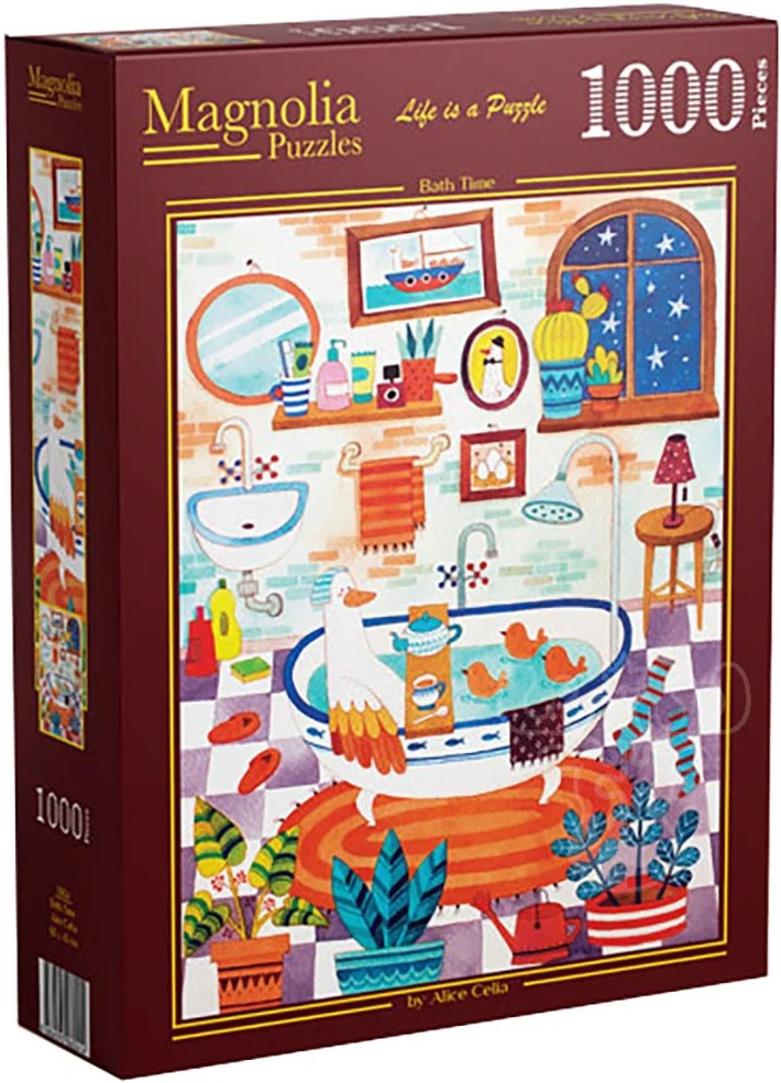 Puzzle Magnolia din 1000 piese - Ora de baie