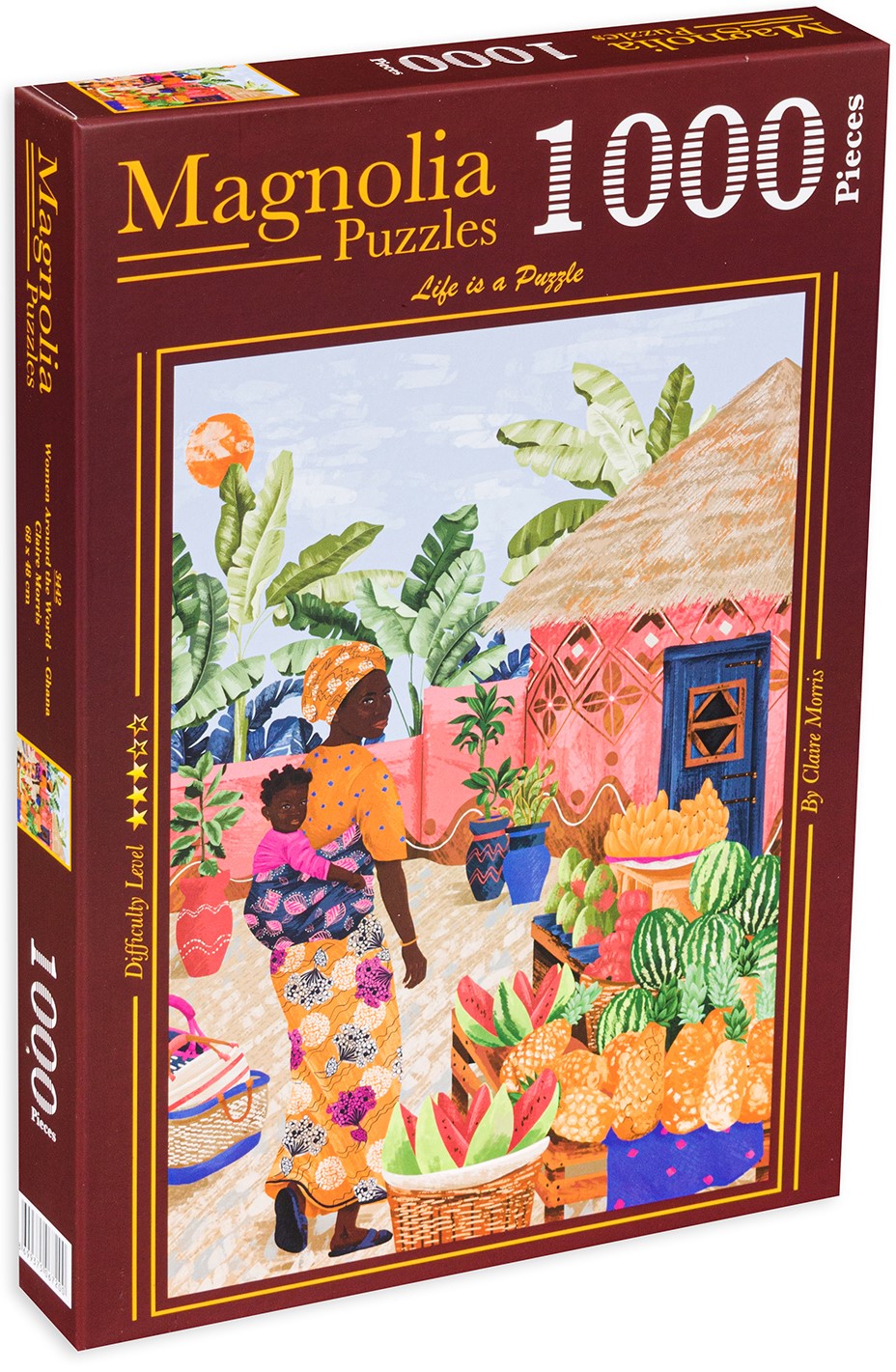 Puzzle Magnolia din 1000 de piese - Femeie cu copil