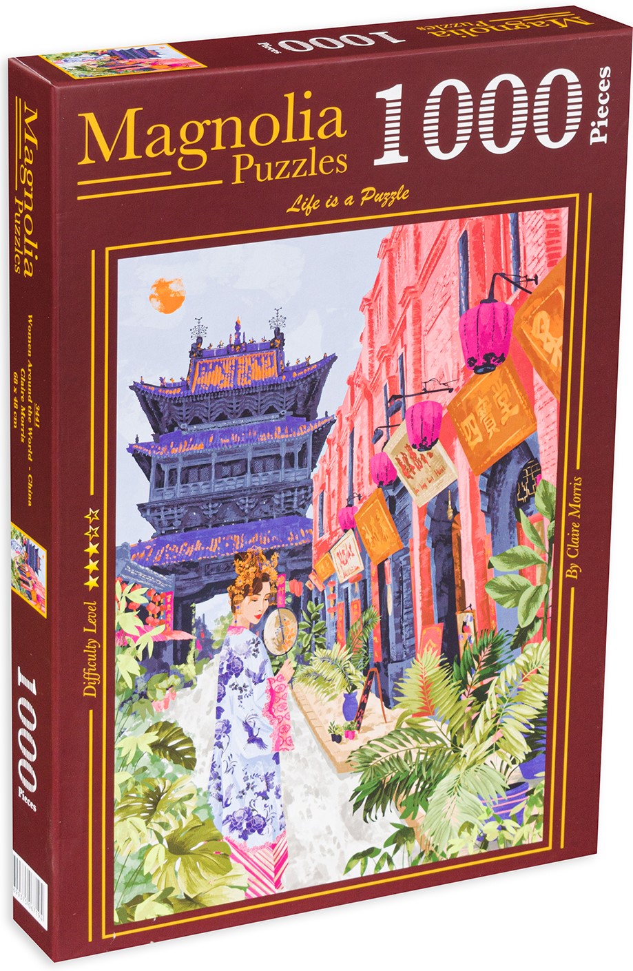 Puzzle Magnolia din 1000 de piese - Femeie în China