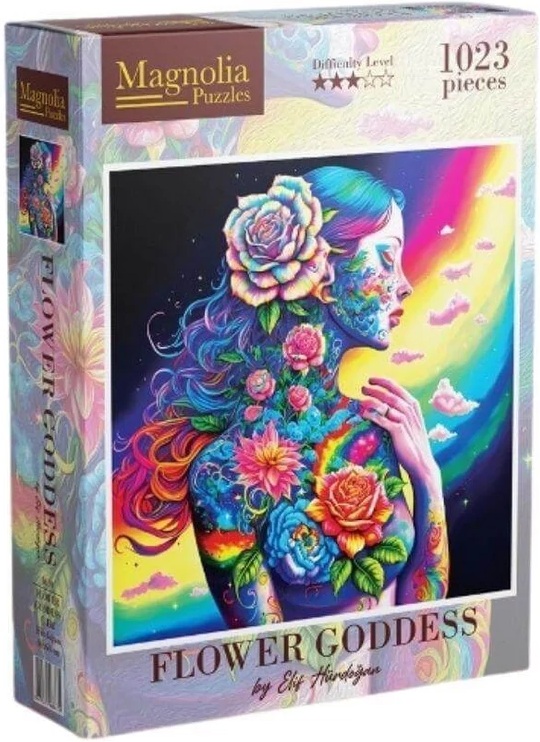 Puzzle Magnolia din 1023 piese - Zeița Florilor
