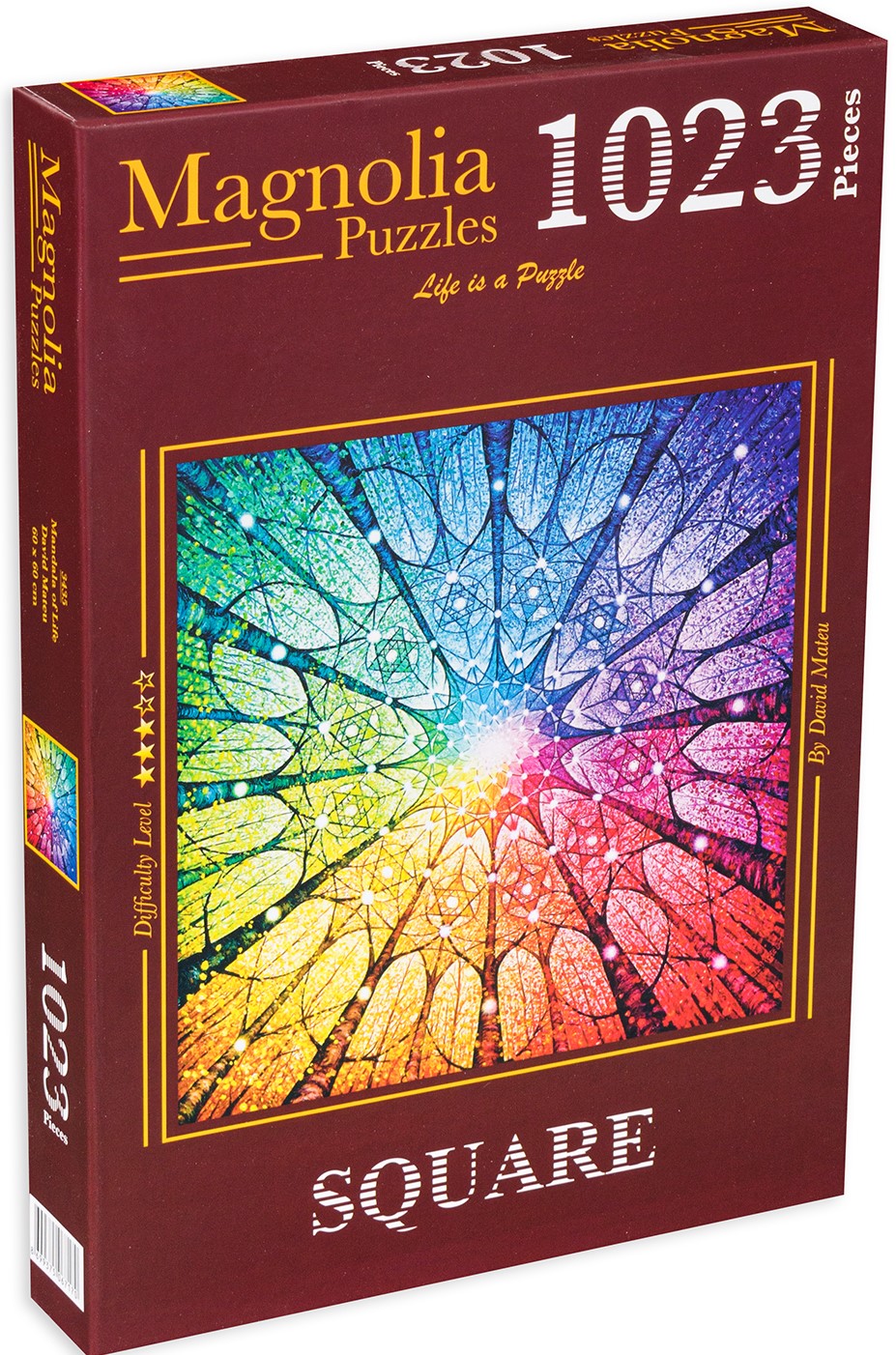 Puzzle Magnolia din 1023 de piese - Mandala vieții