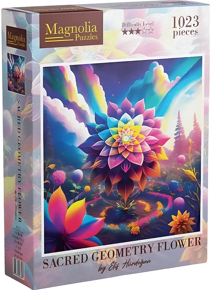 Puzzle Magnolia din 1023 piese - Floare neobișnuită