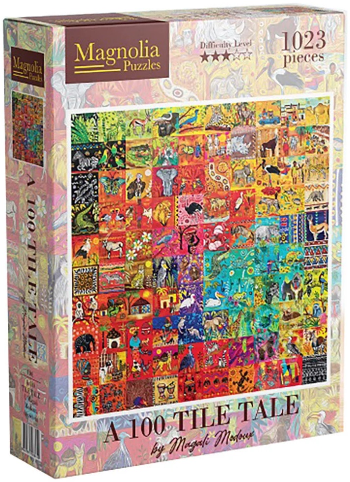 Puzzle Magnolia din 1023 piese - Colaj colorat