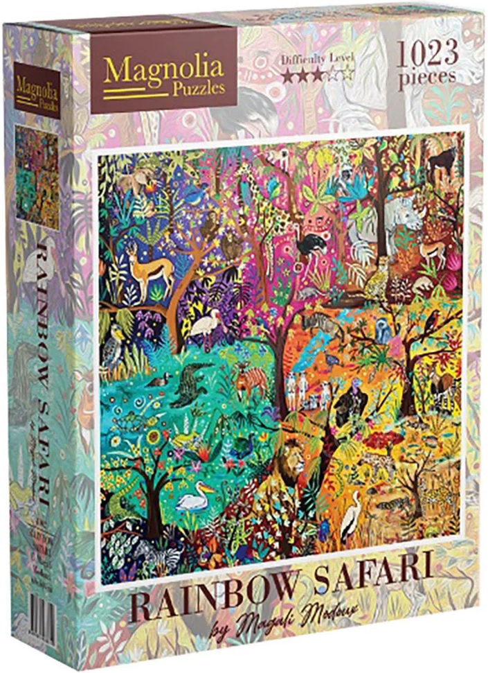 Puzzle Magnolia din 1023 piese - Safari colorat