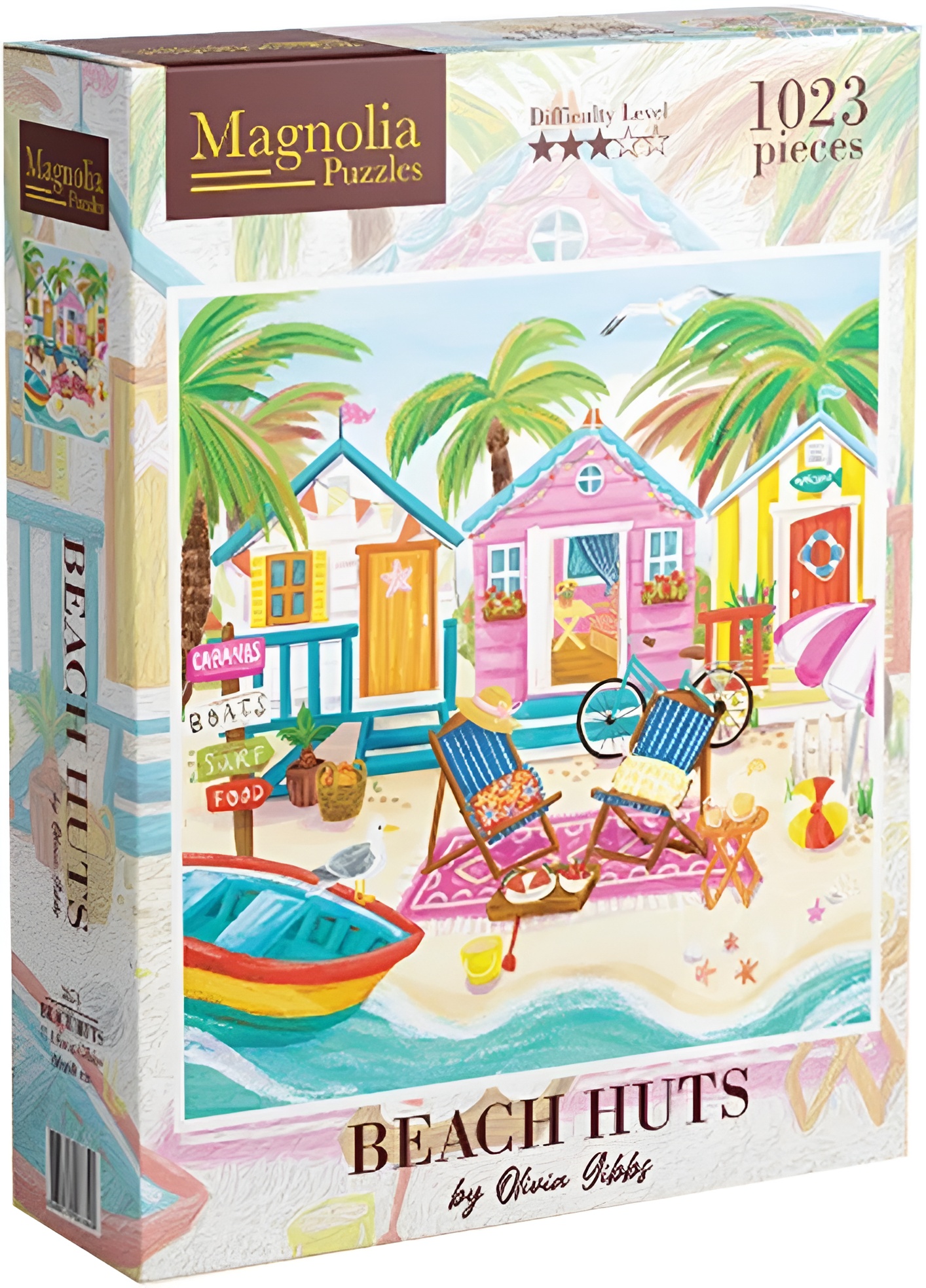 Puzzle Magnolia din 1023 piese - Case de plajă