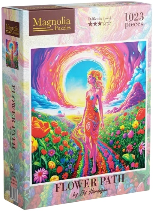 Puzzle Magnolia din 1023 piese - Calea florilor