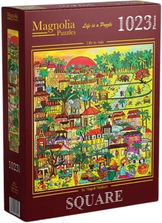 Puzzle Magnolia din 1023 piese - Viața în Asia