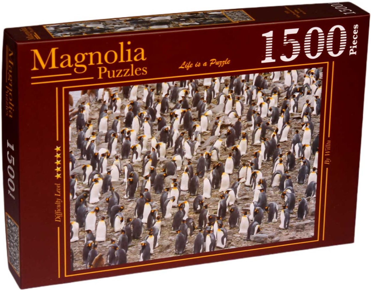 Puzzle Magnolia din 1500 de piese - Royal Penguins Colony