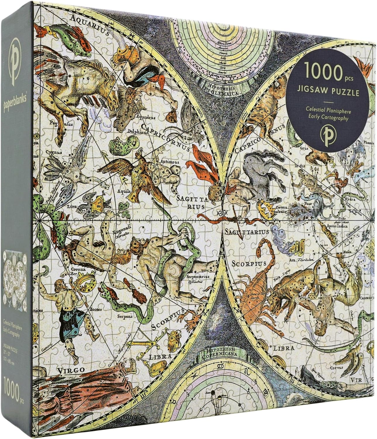 Puzzle Paperblanks din 1000 piese - Planisferul ceresc