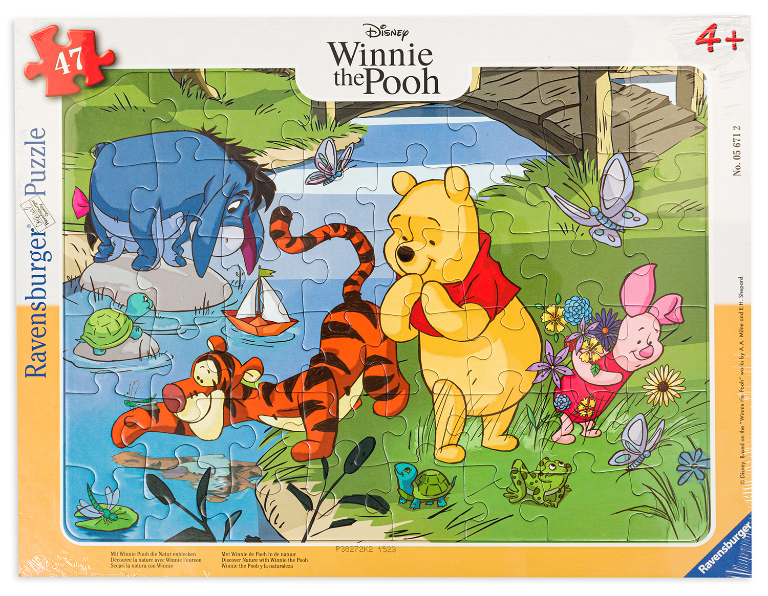 Puzzle Ravensburger din 47 de piese - Natură și prieteni din Pădurea de Afișă