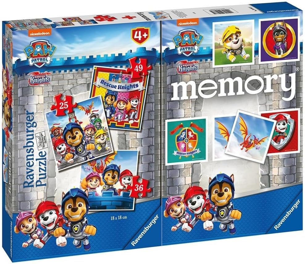 Puzzle Ravensburger 4 în 1 - Patrula de câini