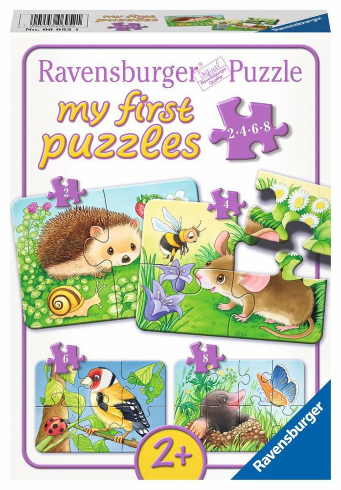 Puzzle Ravensburger 4 în 1 - Sweet garden dwellers