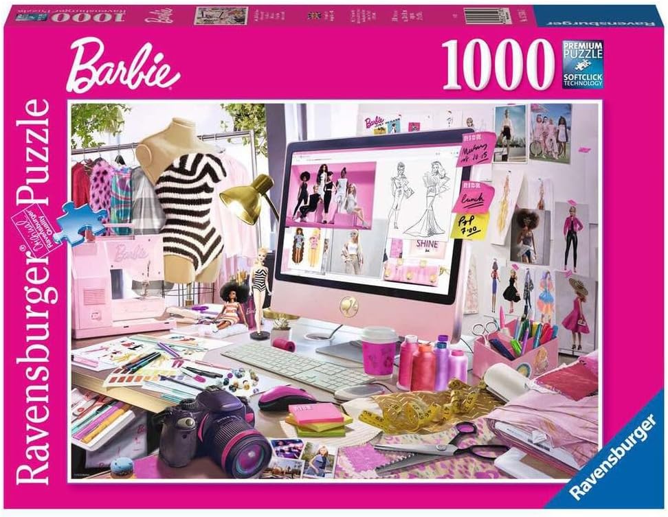 Puzzle Ravensburger din 1000 de piese - Barbie Fashion Icon