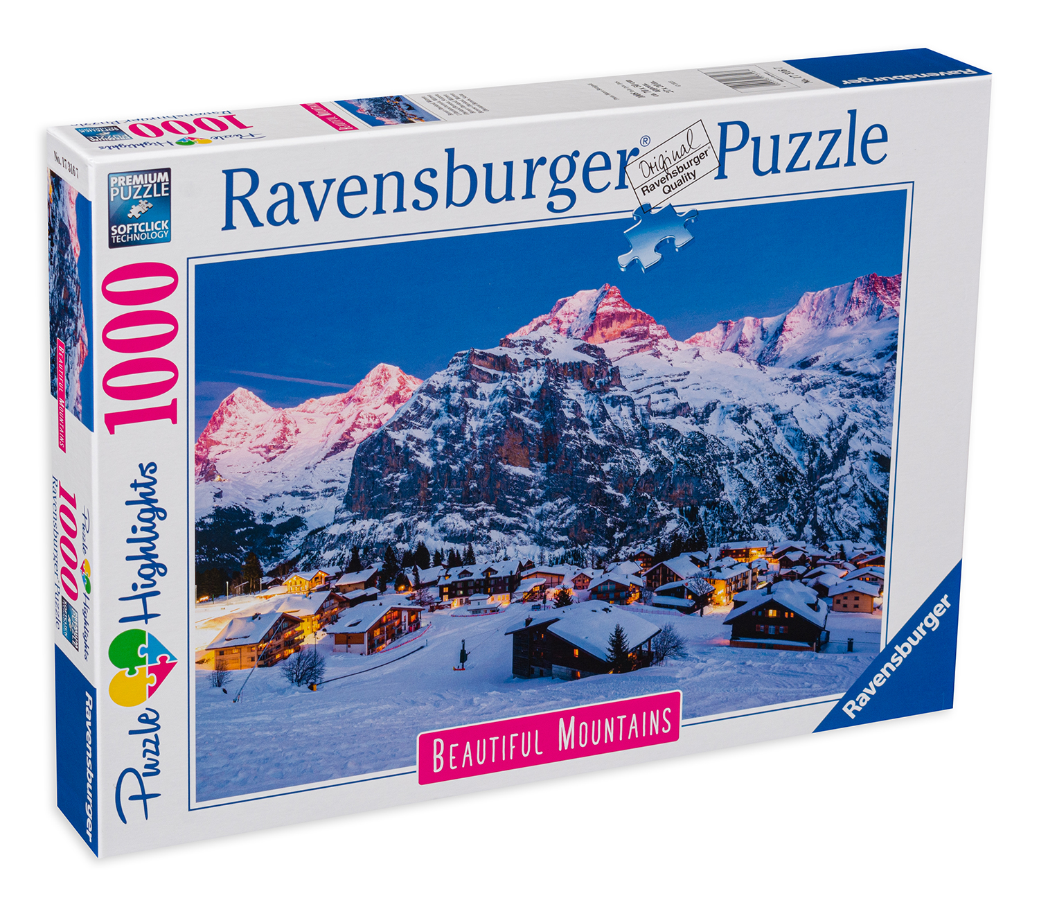 Puzzle Ravensburger din 1000 de piese - Bernese Oberland, Mürren