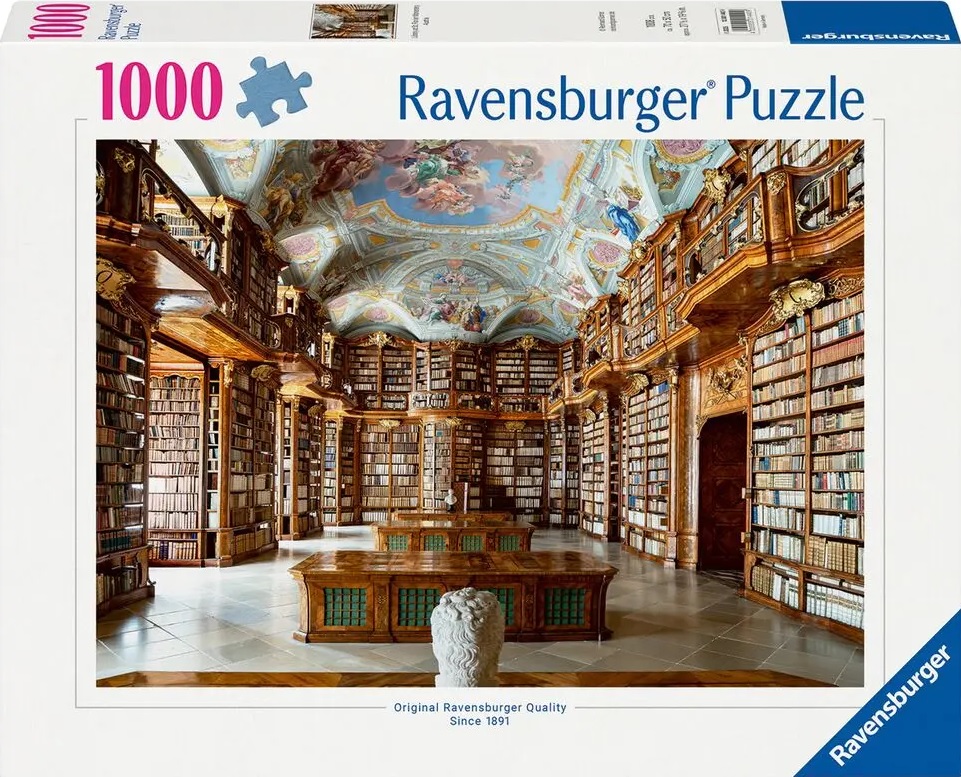 Puzzle Ravensburger din 1000 piese - Biblioteca de la Mănăstirea Sf. Florian, Austria