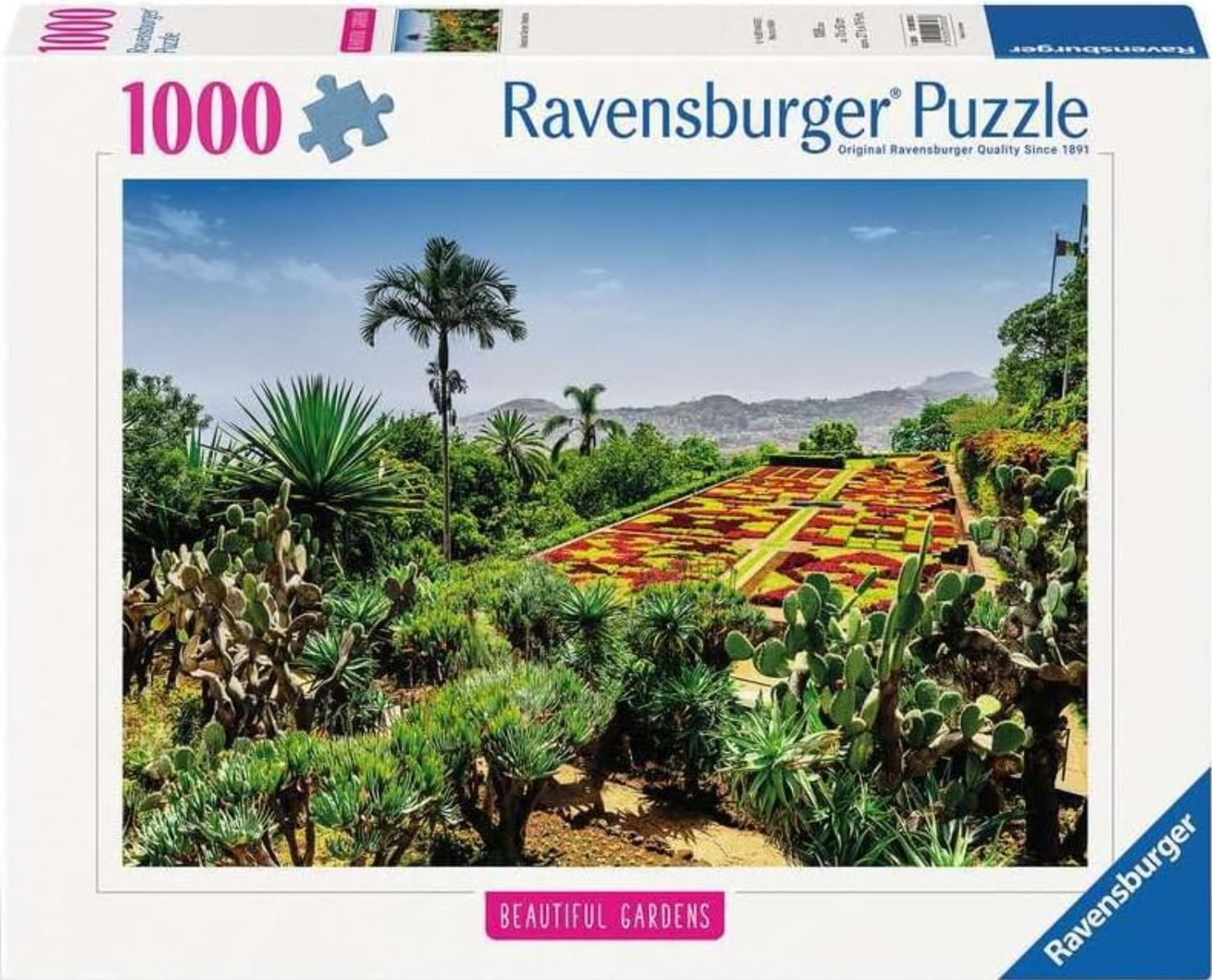 Puzzle Ravensburger  din 1000 de piese  - Grădina Botanică din Madeira