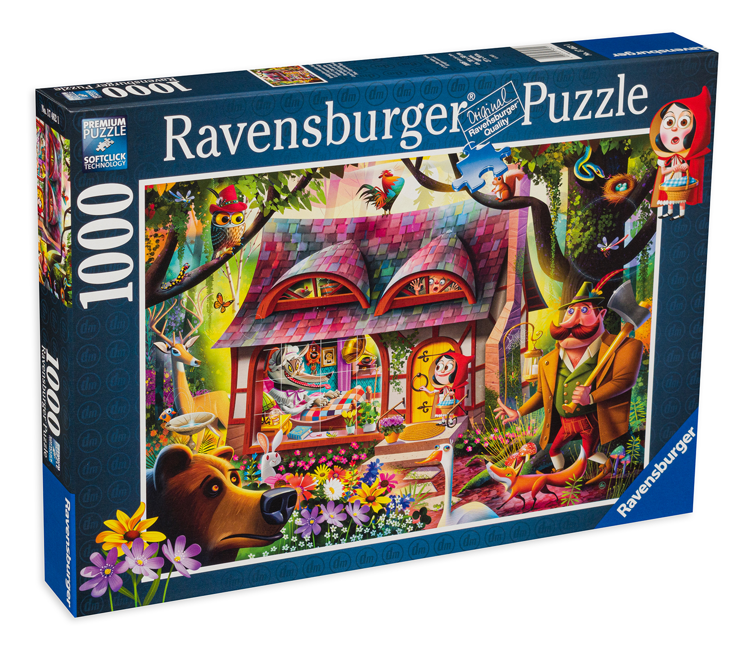 Puzzle Ravensburger din 1000 de piese - Scufița roșie