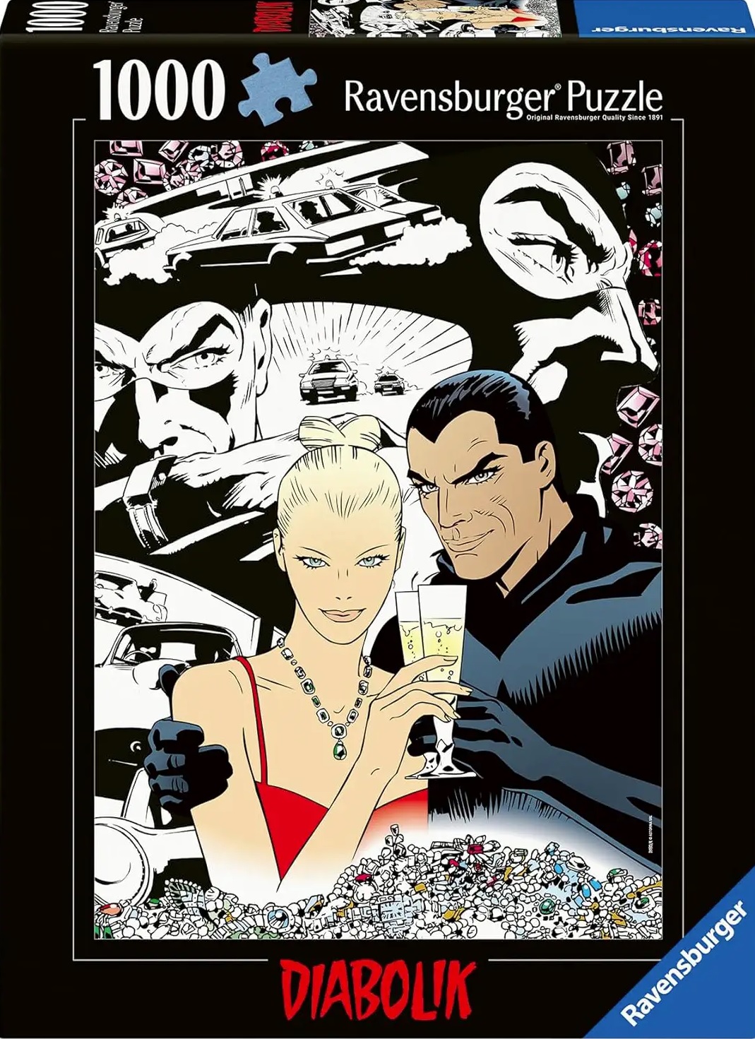 Puzzle Ravensburger din 1000 de bucăți  - Diabolik