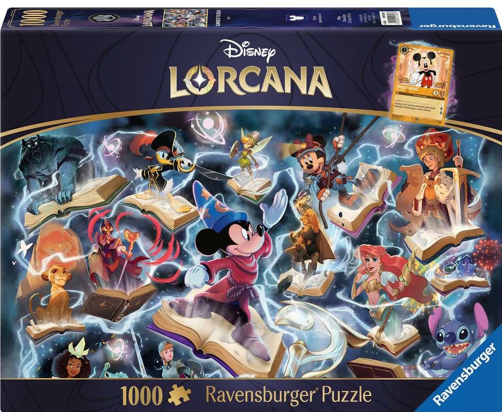 Puzzle Ravensburger de 1000 de bucăți  - Disney Lorcana: Glimmers of the Realm - Steel