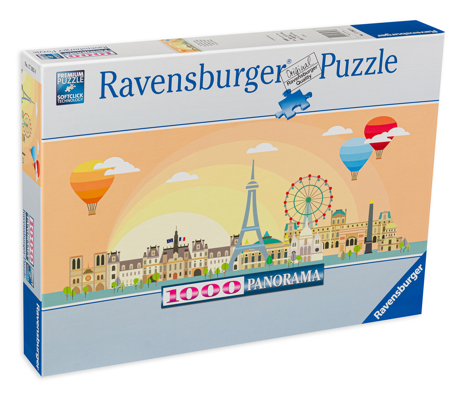 Puzzle Ravensburger din 1000 de piese - O zi în Paris