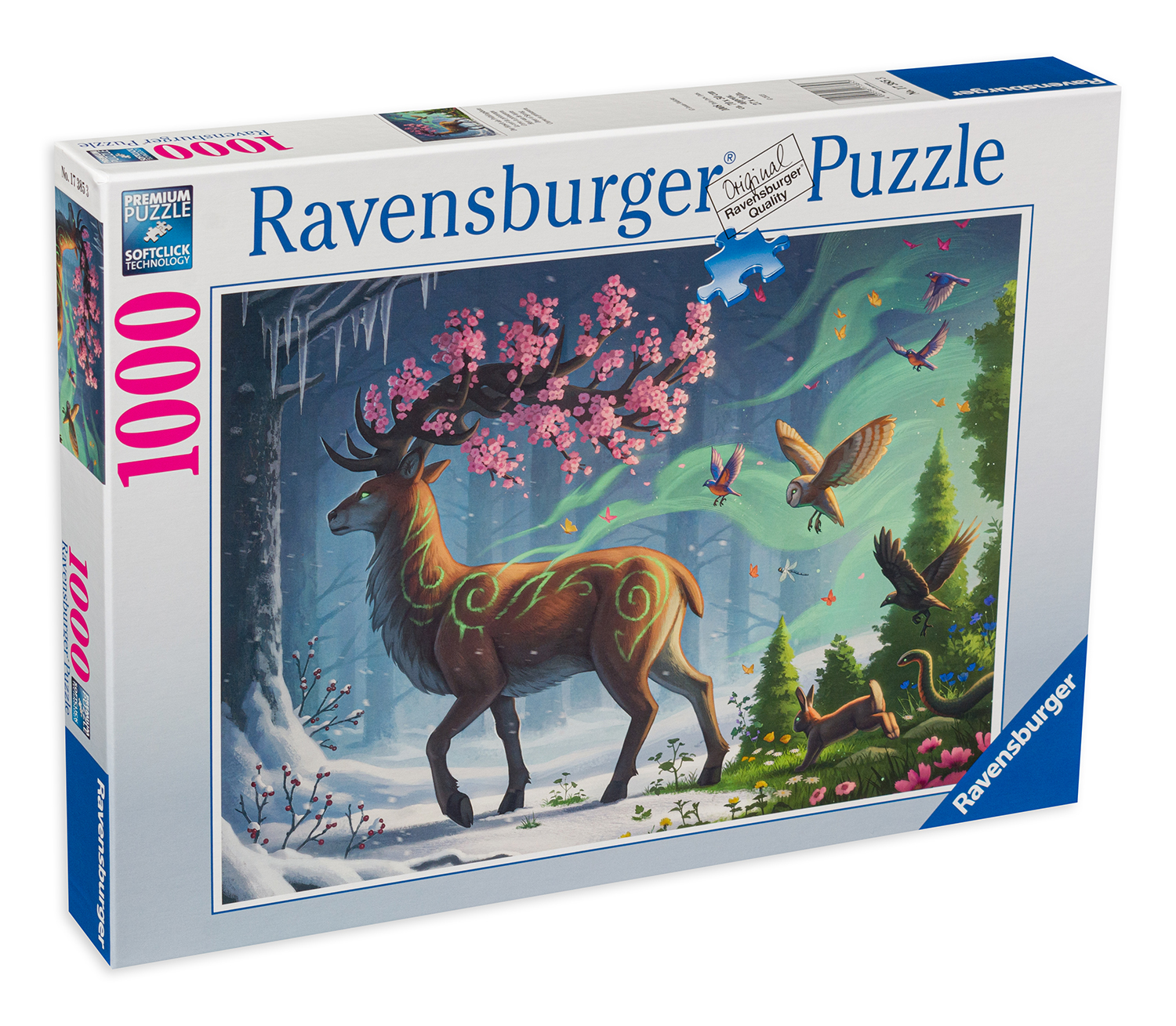 Puzzle Ravensburger din 1000 de piese - Căprioara din primăvară