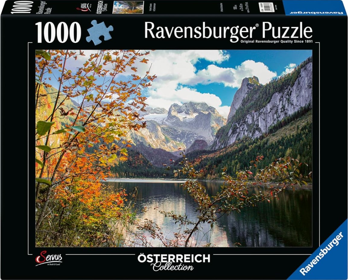 Puzzle Ravensburger din 1000 piese - Lacul Gosau