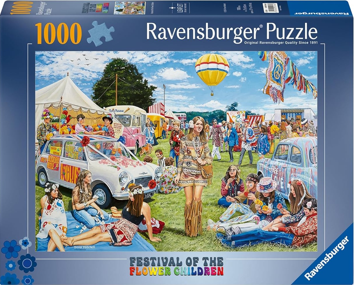 Puzzle Ravensburger din 1000 piese - Festivalul „Copiii Florilor”