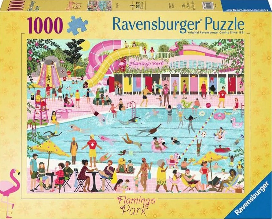 Puzzle Ravensburger din 1000 piese - Parcul Flamingo