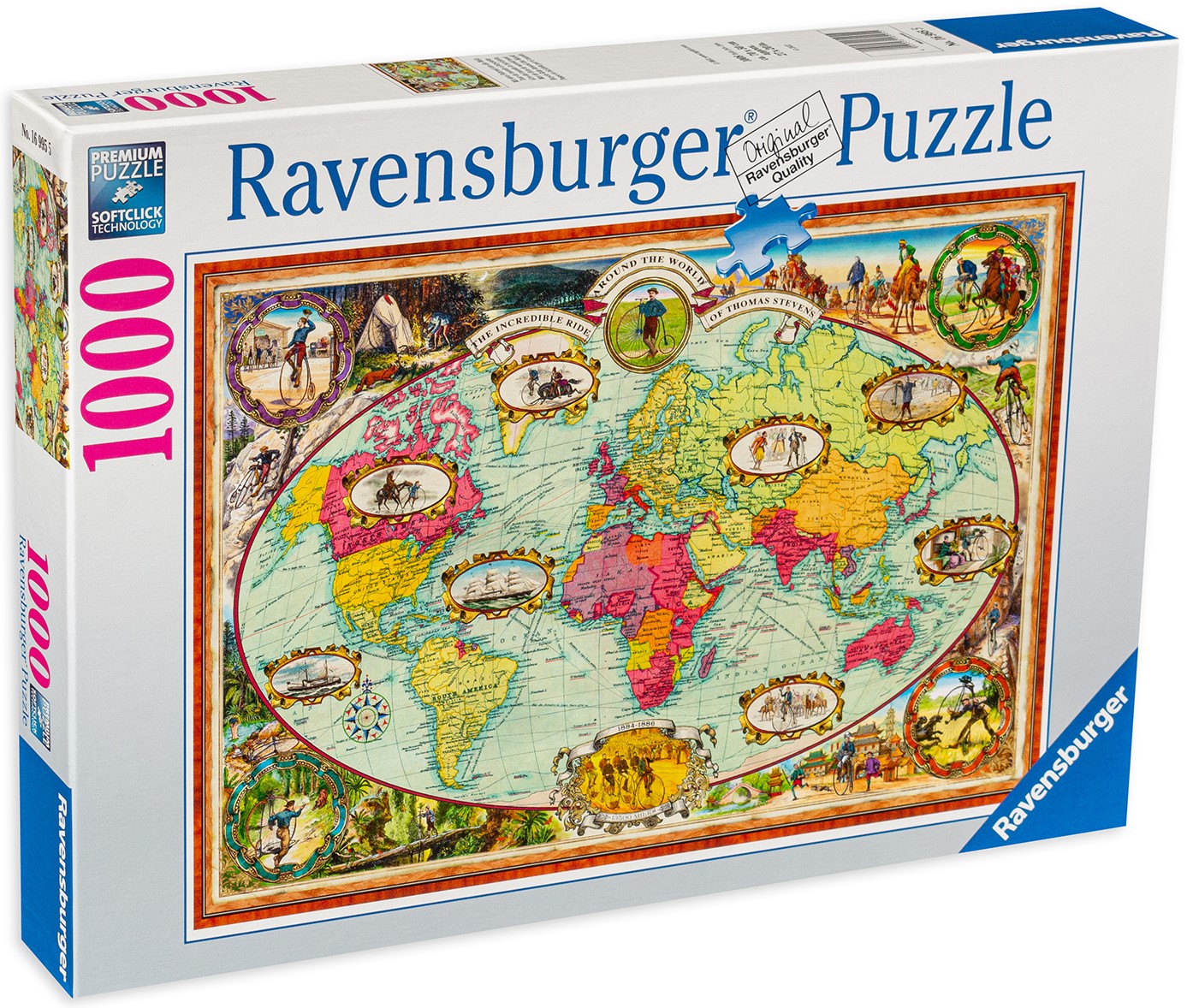 Puzzle Ravensburger din 1000 de piese - Harta geografica