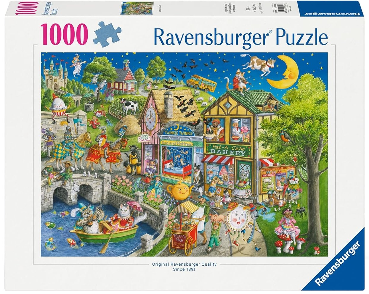 Puzzle Ravensburger din 1000 piese - Personaje din cântece pentru copii